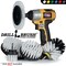Drill Brush Power Scrubber By Useful Products 5 in W 7 in L Brush, White W-S-E542O-QC-DB - alternate 6